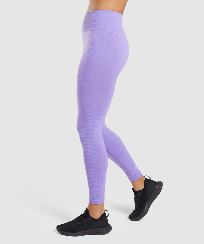 Women's Gymshark Vital Seamless 2.0 Leggings Lavender | CA 358A17